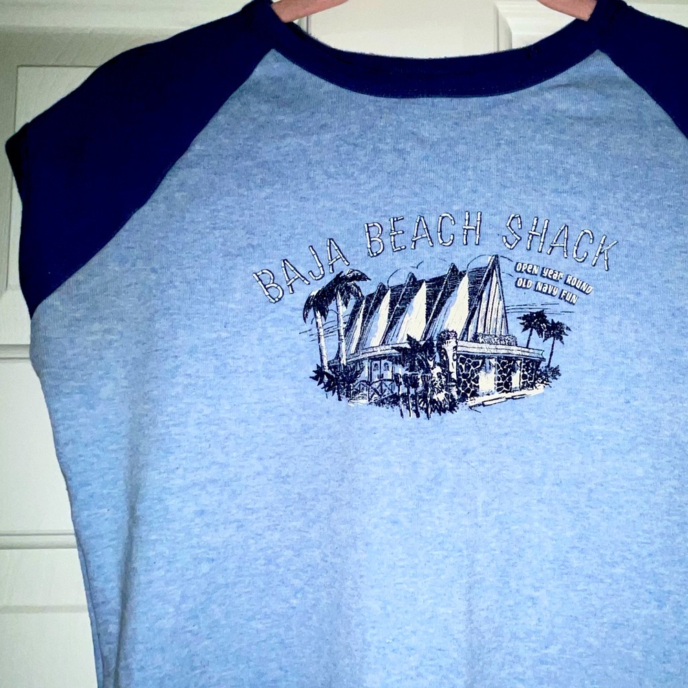 Blue Beach Baby Tee